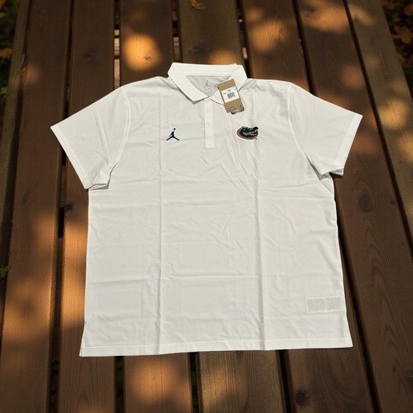 Jordan Brand Florida Gators Performance Polo White Team Issue Men's Size 3XL